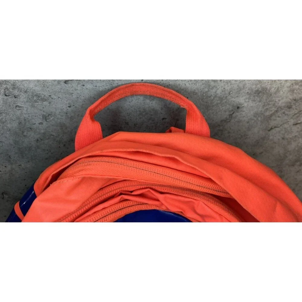 🔥🚨Nike Max Air Orange/Neon Volt Yellow/Blue Backpack RARE! EUC